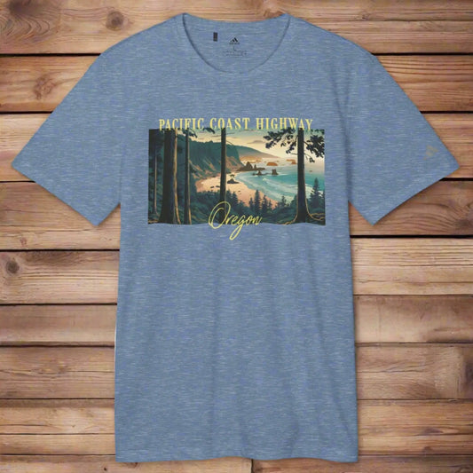 Pacific Coast Oregon Adidas Premium Unisex Recycled Tech Sport Custom PCH 101 T-shirt Sustainable - Park Service Apparel