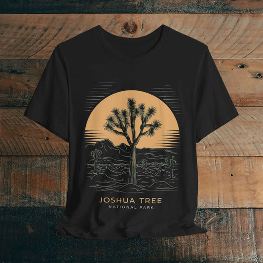 Joshua Tree National Park Unisex Fit Soft T-Shirt Desert Line Art - Park Service Apparel