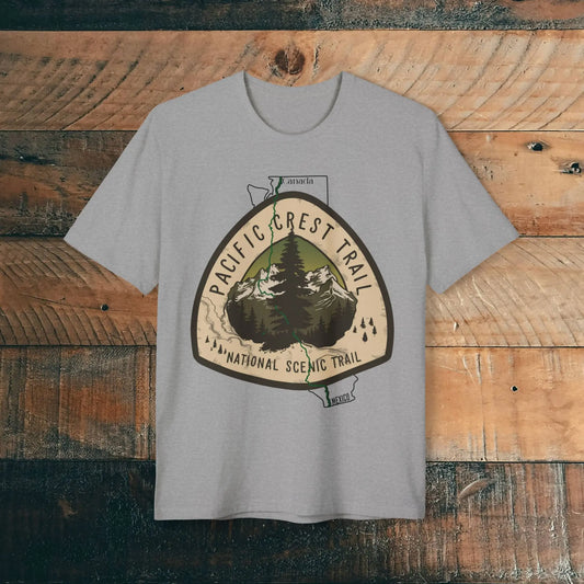 Sustainable Pacific Crest Trail Recycled T-Shirt Mexico To Canada Hike Marker Printify