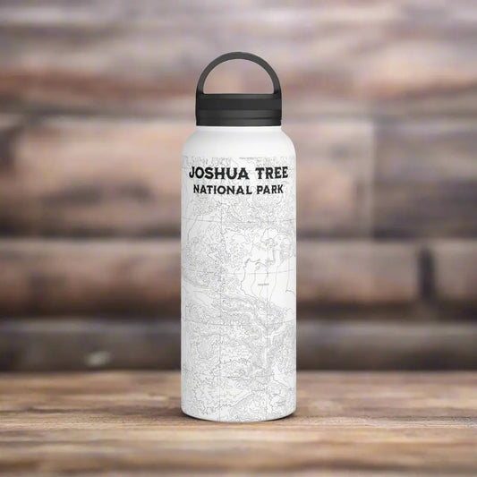 Joshua Tree National Park Topographic Stainless Steel Water Bottle Handle Lid California - Park Service Apparel