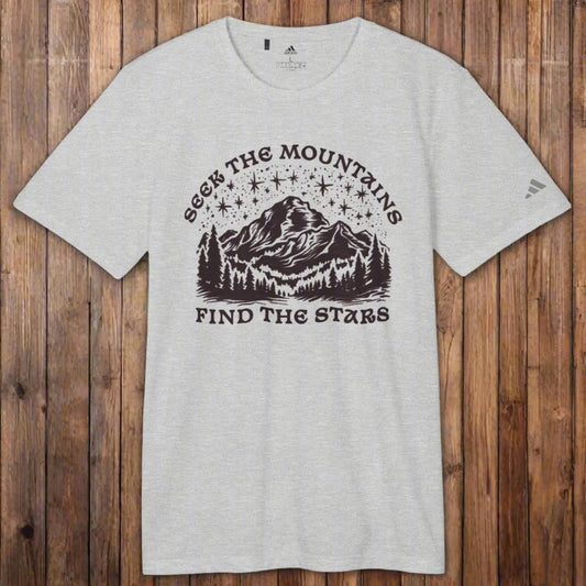 Seek Mountains Adidas Unisex Recycled Tech Sport Custom T-shirt - Park Service Apparel