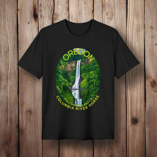 Recycled Oregon Columbia River Gorge Unisex T-shirt Multnomah Falls - Park Service Apparel