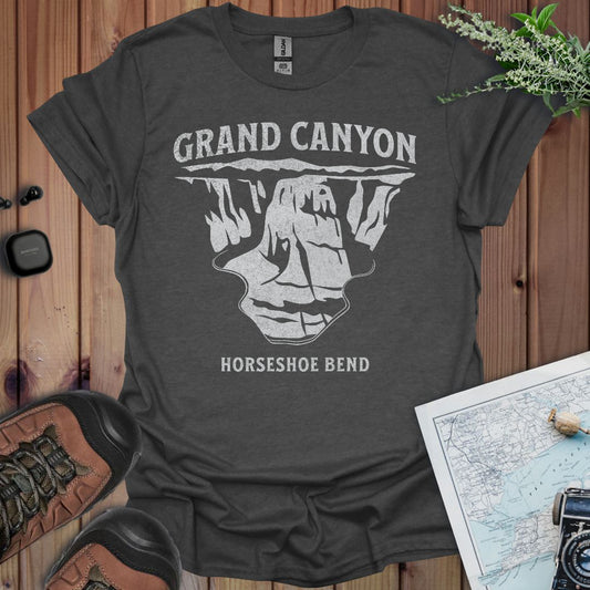 Grand Canyon Unisex Fit Soft T-Shirt Textured Horseshoe Bend Glen Canyon Printify