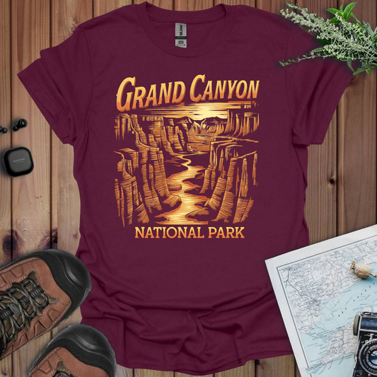 Grand Canyon National Park Unisex Fit Softstyle T-Shirt Canyon View Printify