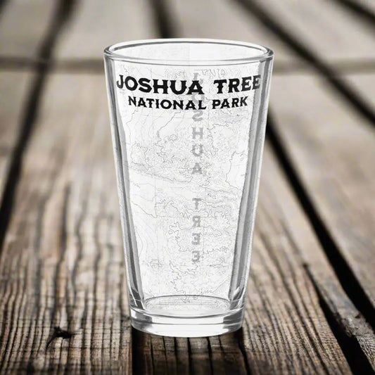 Joshua Tree National Park Topographic Pint Glass - Park Service Apparel